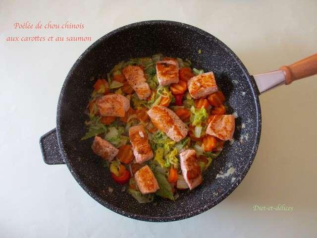 Poêlée de saumon asiatique et légumes